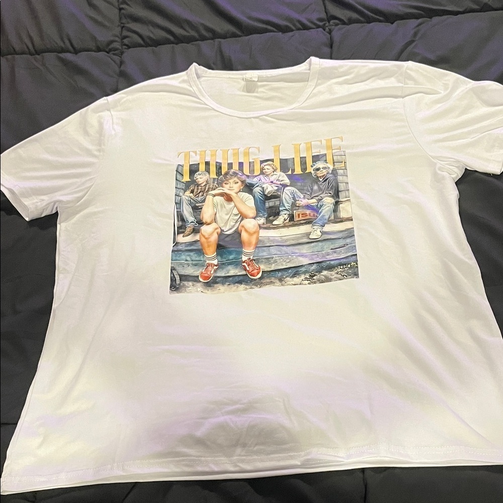 Golden Girls Thug Life White Soft Graphic Tee​​​
